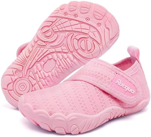 Racqua Toddler Boys Girls Baby Water Shoes Quick-Dry Lightweight Outdoor Sports Swim Shoes(Baby/Toddler)