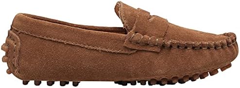 Rismart Boys Girls Slip On Loafers Casual Flat Kids Moccasin Slippers
