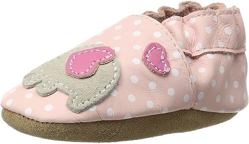 Robeez Baby Girls and Unisex Soft Soles Slip-Resistant Crib Shoes Slippers for Infant and Toddler 0-24 Months