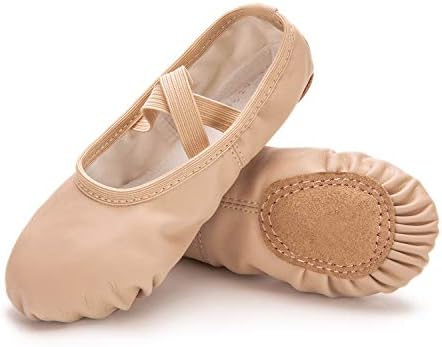 RoseMoli Ballet Shoes for Girls/Toddlers/Kids/Women Leather Yoga Shoes/Ballet Slippers for Dancing