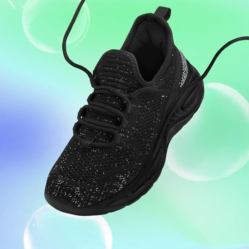 RUNSIDE Girls Lightweight Sneakers Kids Lace-up Tennis Running Shoes Breathable Walking Shoes For Toddler/Little Kid/Big Kid