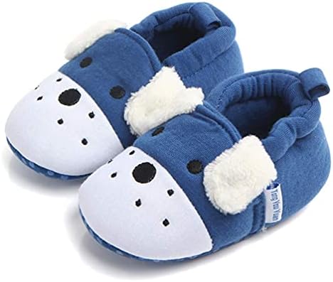 Sawimlgy Newborn Infant Baby Boys Girls Cute Cartoon Slipper Soft Non Skid Sole Slip On House Animal Indoor Sock Shoes Crib Moccasins for New Walkers