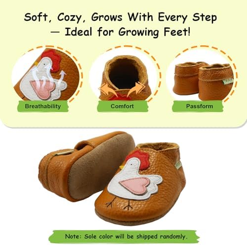 SAYOYO Baby Shoes Soft Leather Sole Infant Toddler Prewalker Shoes