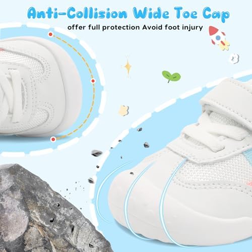 Scurtain Baby Shoes Boy Girl First Walking Shoe Infant Crib Breathable Sneakers Lightweight Barefoot Shoes For Babies
