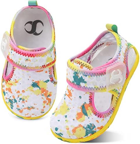 Scurtain Kids Toddler Water Shoes Quick-Dry Aqua Socks for Baby Boys Girls Toddler Beach Shoes Swim Shoes with Non-Slip Sole