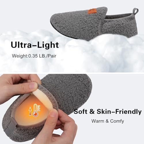 Scurtain Unisex Big Kids Little Kids Slippers Socks Artificial Woolen Slippers With Non-slip Rubber Sole For Big Boys Girls Little Boys Girls