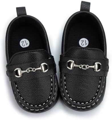 Sekantrol Baby Girls Boys Shoes Infant Toddler Soft Sole Non Slip Flat Lazy Cute Loafers Unisex Casual Oxford Dress Shoes