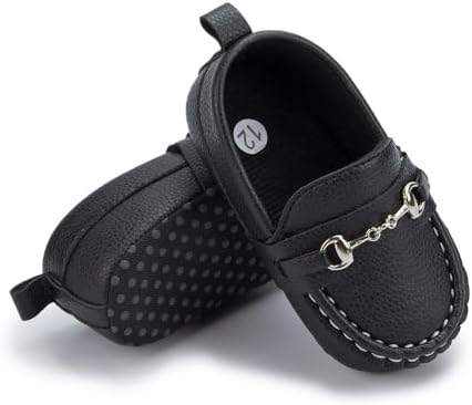 Sekantrol Baby Girls Boys Shoes Infant Toddler Soft Sole Non Slip Flat Lazy Cute Loafers Unisex Casual Oxford Dress Shoes