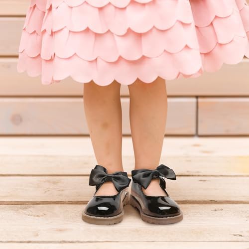 Shoeslocker Toddler Girl Dress Shoes Little/Big Girl Mary Jane Shoes Wedding Party Girls Princess Flat Shoe