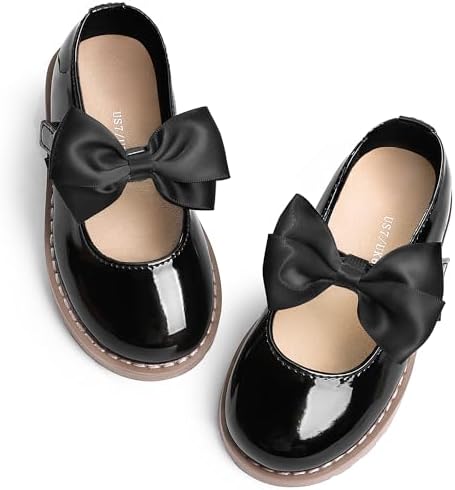 shoeslocker Toddler Girl Dress Shoes Little/Big Girl Mary Jane Shoes Wedding Party Girls Princess Flat Shoe