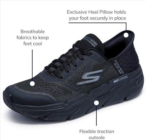 Skechers Mens Max Cushioning Slip-ins - Athletic Workout Running Walking Shoes With Memory Foam