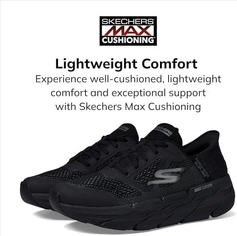 Skechers Mens Max Cushioning Slip-ins - Athletic Workout Running Walking Shoes With Memory Foam