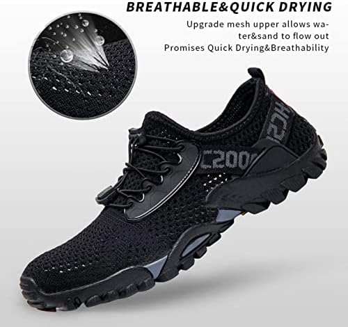 SOBASO Water Shoes Women Men Quick Drying Swim Beach Aqua Shoes For Water Sport Diving Hiking Sailing Travel
