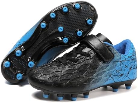 Soccer Cleats Kids Firm Ground Football Shoes Boys Girls Athletic Outdoor