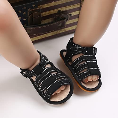SOFMUO Baby Boys Girls Closed-Toe Sandals Breathable Athletic Soft Sole Anti-Slip Infant Summer Toddler Beach Walking Shoes