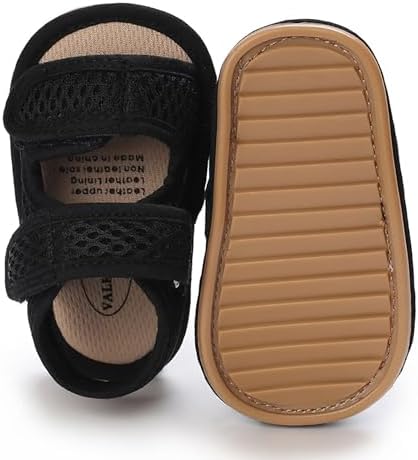 SOFMUO Baby Girls Boys Sparkly Bowknot Sandals Premium Soft Anti-Slip Rubber Sole Infant Summer Outdoor Shoes Toddler First Walkers