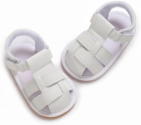 Squeaky Shoes For Infant Boys Girls Anti-Slip Sandals For Toddler Walking Shoes Baby Rubber Sole Open-Toe Sandals