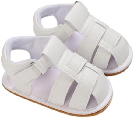 Squeaky Shoes for Infant Boys Girls Anti-Slip Sandals for Toddler Walking Shoes Baby Rubber Sole Open-Toe Sandals