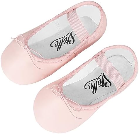 Stelle Ballet Shoes For Girls Toddler Dance Slippers PU Leather Boys Ballerina Shoes For Toddler/Little Kid/Big Kid/Women