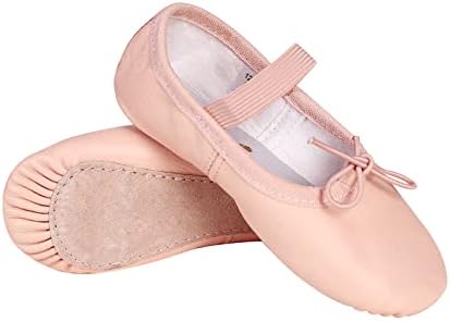 Stelle Ballet Shoes For Girls Toddler Genuine Leather Ballet Dance Slippers For Toddler/Little/Big Kids/Boys
