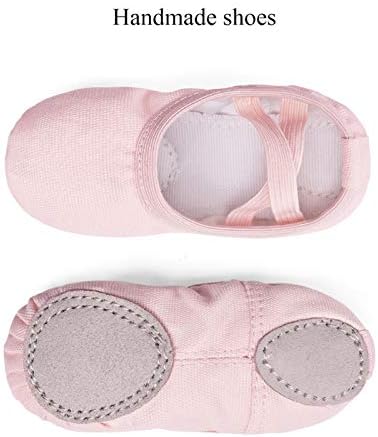 Stelle Canvas Ballet Shoes Toddler Girls Ballet Slippers No-Tie Boys Dance Shoes