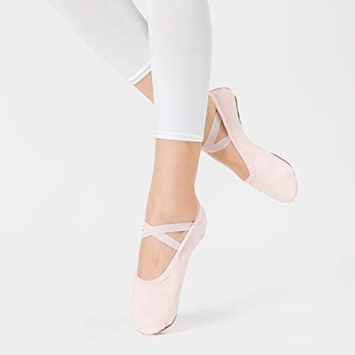 Stelle Canvas Ballet Shoes Toddler Girls Ballet Slippers No-Tie Boys Dance Shoes