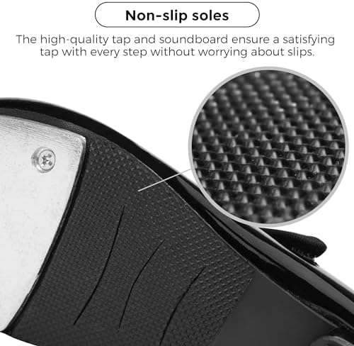 Stelle Girls Tap Shoes Boys Buckle PU Leather Dance Shoes(Toddler/Little Kid/Big Kid)