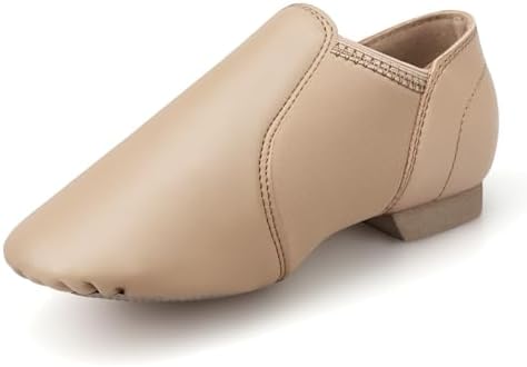 Stelle Jazz Shoes for Girls and Boys PU Leather Slip-On Jazz Dance Shoes (Toddler/Little Kid/Big Kid)