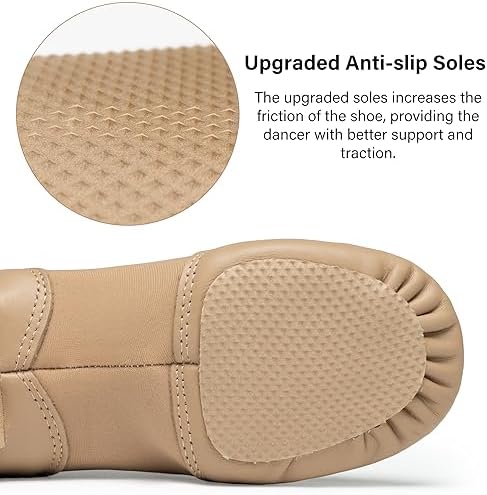 Stelle Jazz Shoes For Girls And Boys Slip-On Leather Dance Shoes (Toddler/Little Kid/Big Kid)