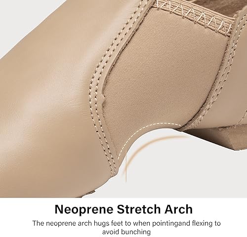 Stelle Jazz Shoes For Girls And Boys Slip-On Leather Dance Shoes (Toddler/Little Kid/Big Kid)