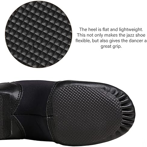 Stelle Jazz Shoes For Girls Boys Leather Unisex Slip-On Dance Shoes (Toddler/Little Kid/Big Kid)