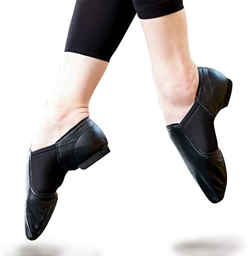 Stelle Jazz Shoes For Girls Boys Leather Unisex Slip-On Dance Shoes (Toddler/Little Kid/Big Kid)