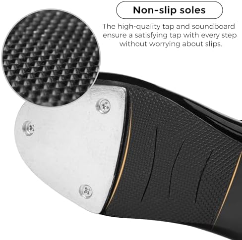 Stelle Tap Shoes For Girls Boys PU Leather Non-Slip Dance Shoes For Toddler/Little Kid/Big Kid