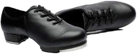 Synthetic Tap Shoes Oxford Dancing Shoes For Men Adults Black