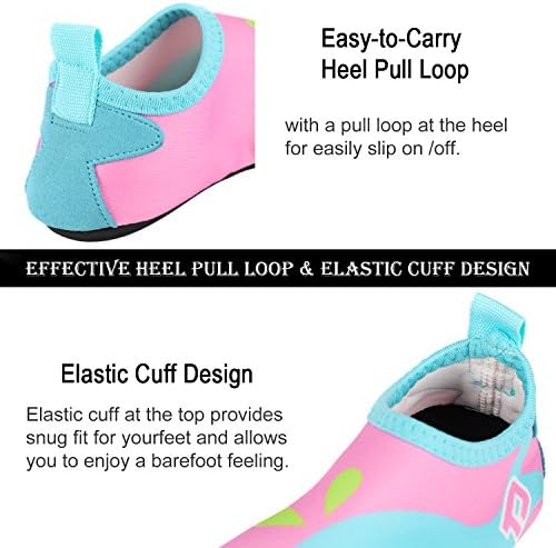 TAGVO Baby Boys Girls Water Shoes Non-Slip Swim Shoes Barefoot Skin Aqua Socks For Beach Swim Pool Toddler Kids