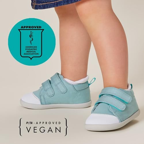 Ten Little First Walker Baby Shoes & Toddler Shoes For Boys & Girls - Lightweight Breathable Cotton Baby Walking Shoes - Non-Slip Wide-Feet Walking Shoes For Babies