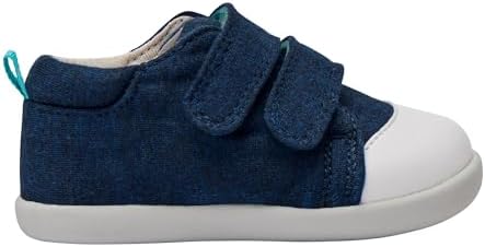 Ten Little First Walker Baby Shoes & Toddler Shoes for Boys & Girls - Lightweight Breathable Cotton Baby Walking Shoes - Non-Slip Wide-Feet Walking Shoes for Babies