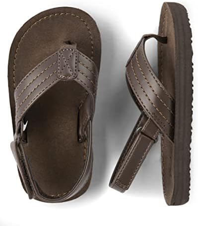 The Children's Place Baby Boys And Toddler Casual Flip Flops With Backstrap Tan