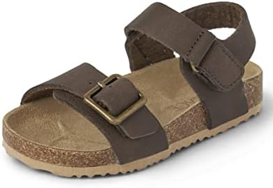 The Children's Place Boy's Baby Toddler Casual Adjustable Double Buckle Flat Sandals Slide