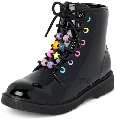 The Children's Place Girl's Lace Up Combat Boots