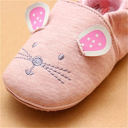 Timatego Toddler Baby Boys Girls Shoes Non Skid Slipper Sneaker Moccasins Infant First Walker House Walking Crib Shoes(6-24 Months)
