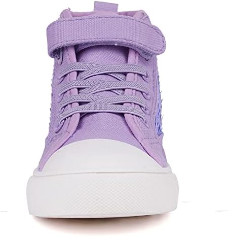 Toandon Kids Adorable Fashion High Top Casual Canvas Sneakers
