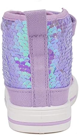 Toandon Kids Adorable Fashion High Top Casual Canvas Sneakers