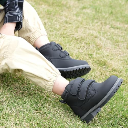 Tobfis Kids Waterproof Strap Work Boots (Toddler/Little Kid/Big Kid)