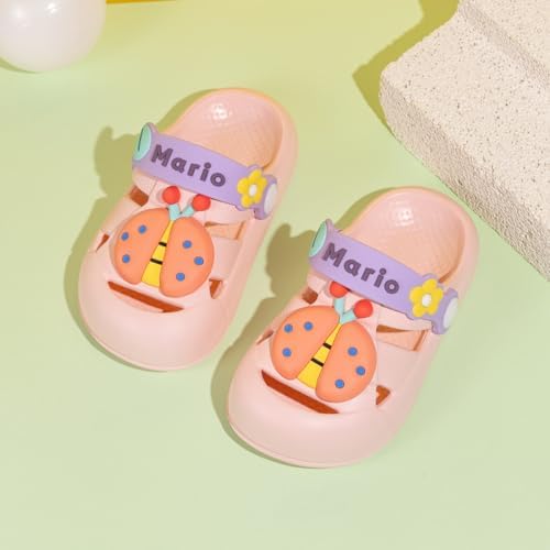 Toddler Boys Girls Breathable Garden Water Clogs Cute Cartoon Slip On Sandals Lightweight Slipper Outdoor Summer Swimming Pool Infant Children Beach Pool Shoes
