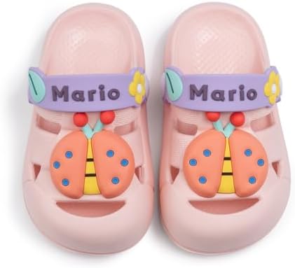 Toddler Boys Girls Breathable Garden Water Clogs Cute Cartoon Slip On Sandals Lightweight Slipper Outdoor Summer Swimming Pool Infant Children Beach Pool Shoes