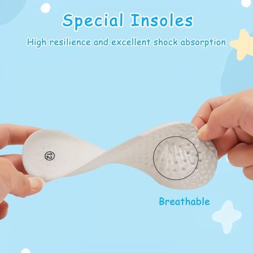 Toddler Canvas Shoes Girls High Top Sneakers Little Big Kids Boys Walking Cushioned Shoes Toddler 8-Big Kid 3