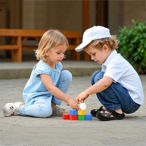 Toddler Classic Clogs Skin-Friendly Comfy Lightweight 丨Boys Girls Slip On Water Shoes