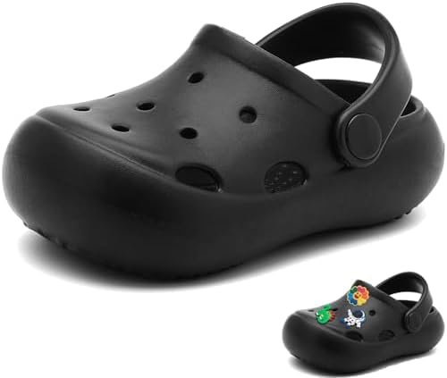 Toddler Classic Clogs Skin-Friendly Comfy Lightweight 丨Boys Girls Slip On Water Shoes