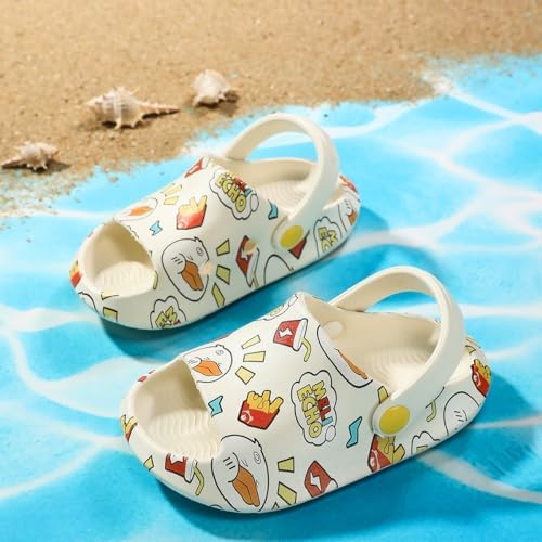 Toddler Clogs Boys Girls Kids Dinosaur Garden Shoes Slip On Sandals Slides Water Summer Shoes For Outdoor Beach Pool